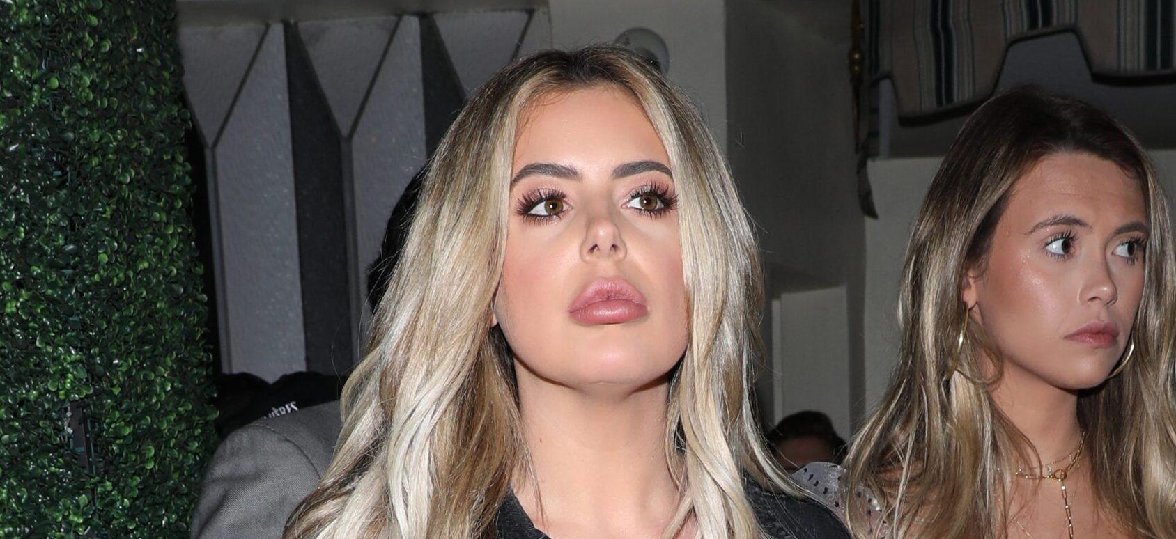 American socialite Brielle Biermann is seen leaving Delilah restaurant with her friend