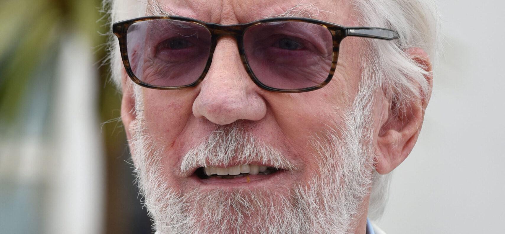 Donald Sutherland close up