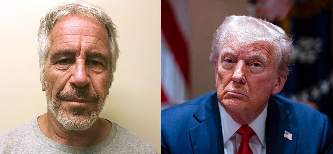Jeffrey Epstein (left) Donald Trump (right)